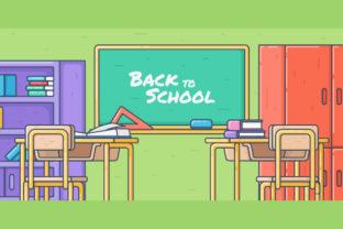 Back to School, Classroom Illustration