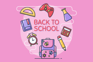 Back to School Illustration Poster Graphics
