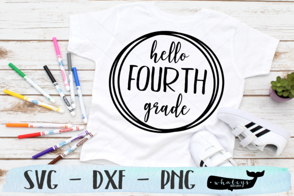 Circular Frame Hello Fourth Grade Graphics