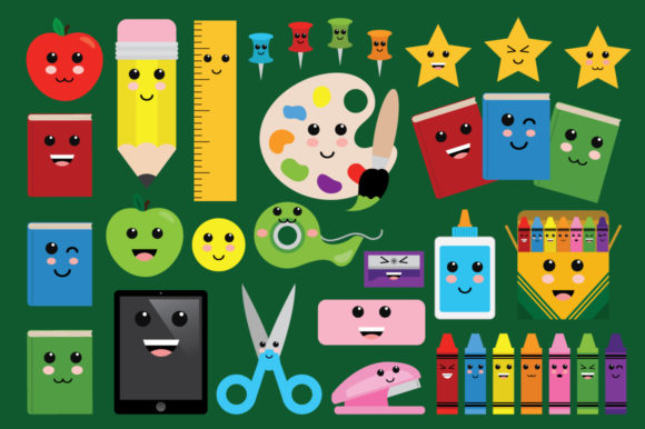 Cute Classroom Back to School Clip Art