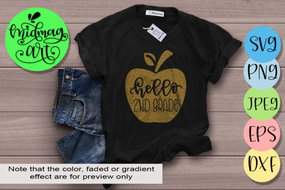 Hello 2nd Grade, Back to School Graphics