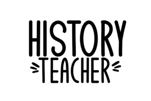 History Teacher Embroidery Design