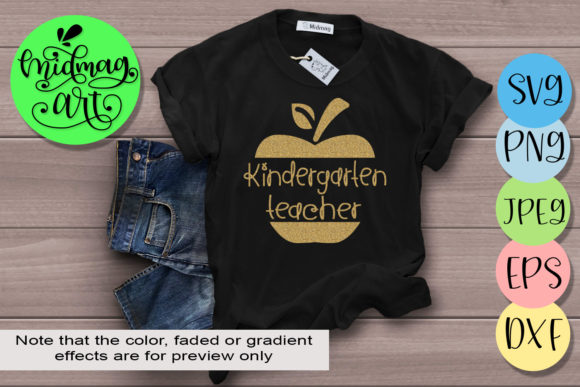 Kindergarten Teacher Graphics for T-Shirt Designs