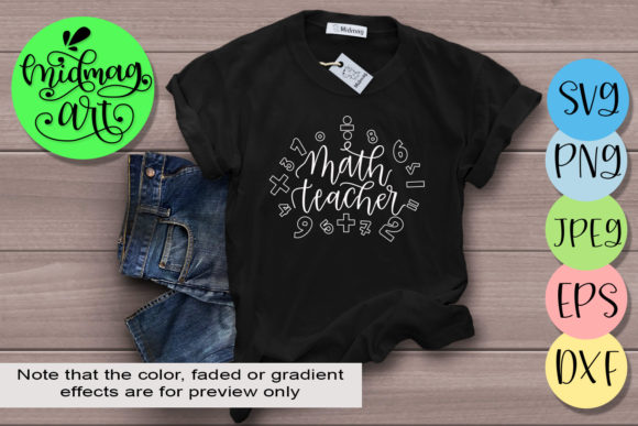 Math Teacher Graphics for T-Shirt Designs