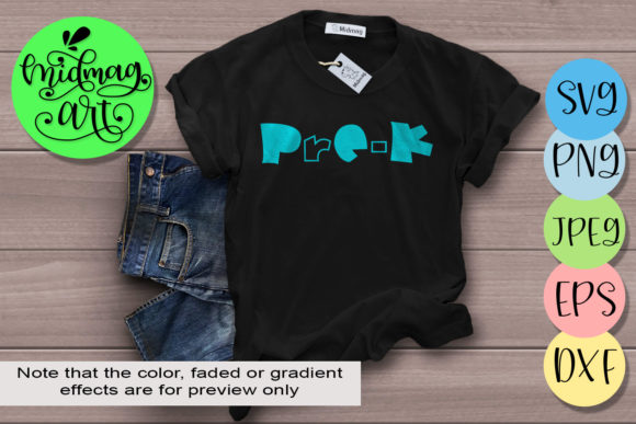 Pre-k, Back to School Graphics for T-Shirt Designs