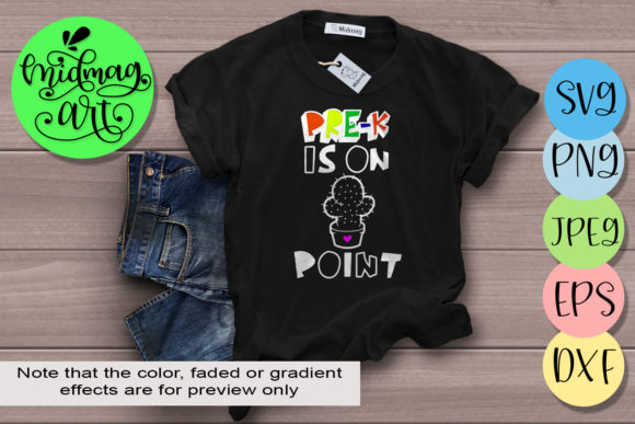 Pre K is on Point Svg, Back to School