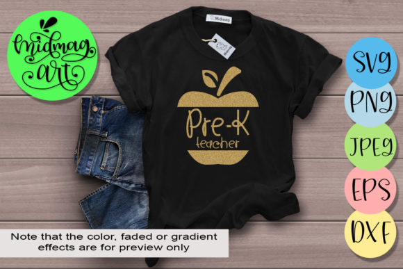 Pre-k Teacher Graphics for T-Shirt Designs