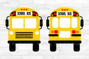 School Bus Front and Back Graphics