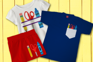 School Supply Trio Graphics for Crafts